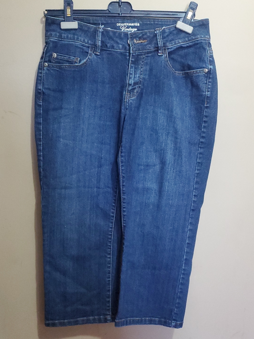 Denver Hayes Vintage Curvy Women’s Blue Capris Size 6